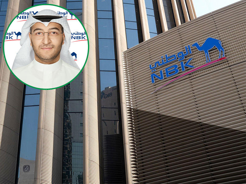مبني بنك الكويت الوطني وفي الاطار مدير قنوات التحول الرقمي بمجموعة الخدمات المصرفية الشخصية في «الوطني»