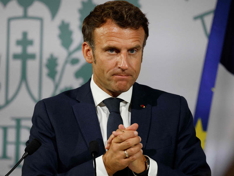 الرئيس الفرنسي إيمانويل ماكرون