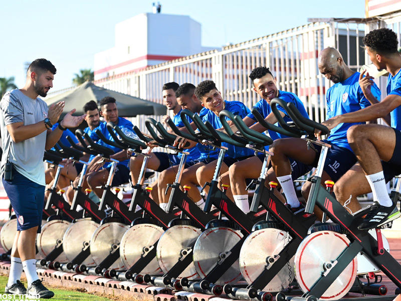 جانب من تدريبات الزمالك