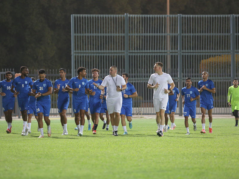 جانب من تدريب كاظمة