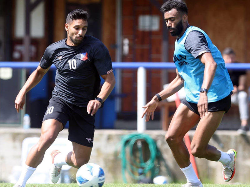 جانب من تدريبات اليوم الأول