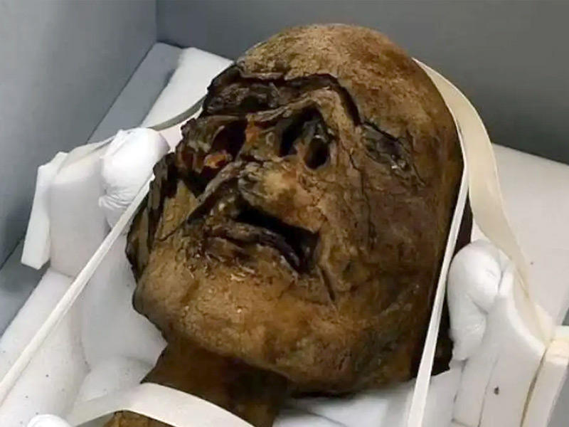 صورة من رأس المومياء