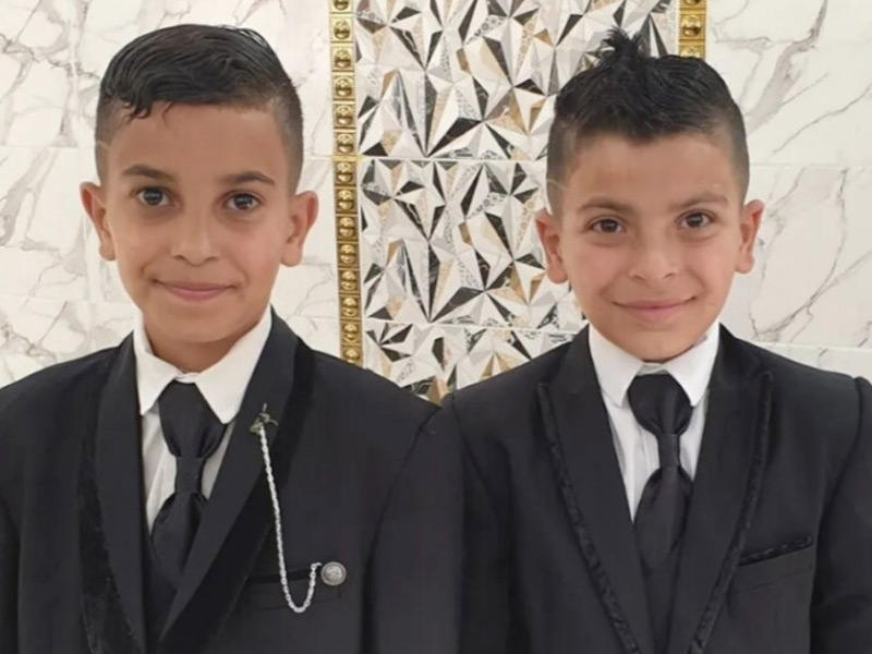 الطفلين الاردنيين خلال حفل الخطوبة 