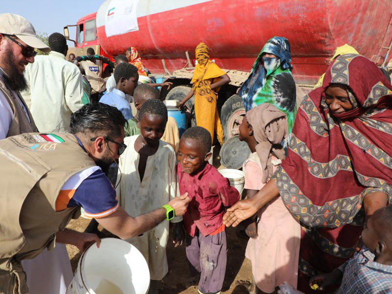 جانب من مشروع (سقيا الماء) للجمعية الكويتية للوقف الإنساني والتنمية