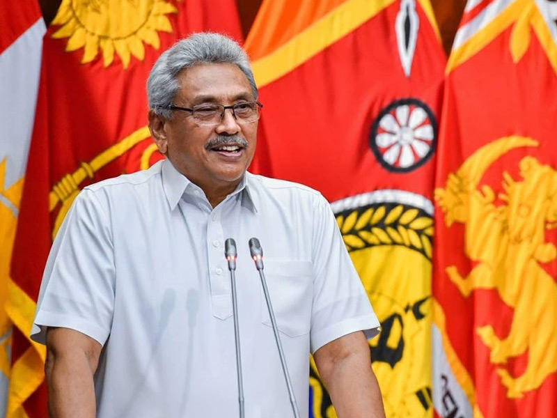الرئيس سريلانكا السابق غوتابايا راجاباكسا