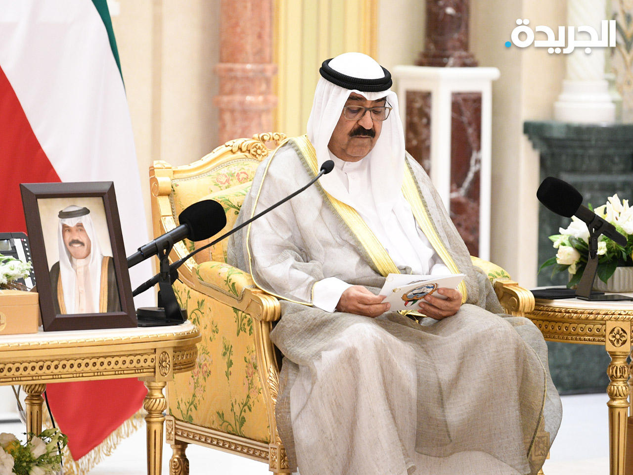 سمو ولي العهد يلقي كلمة خلال استقبال رئيس وأعضاء الحكومة الجديدة لأداء القسم