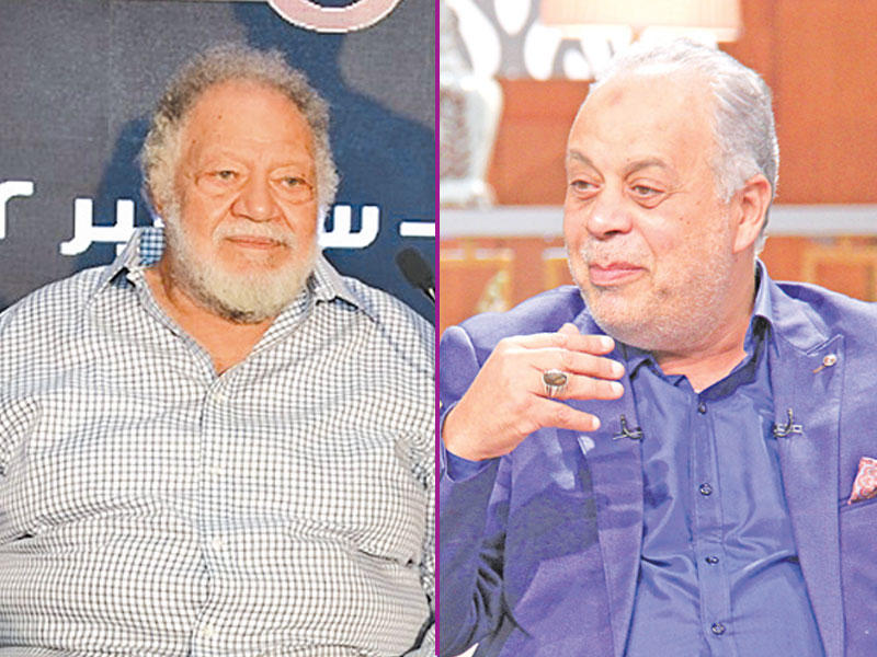 نقابة المهن التمثيلية أشرف زكي والفنان يحيى الفخراني 