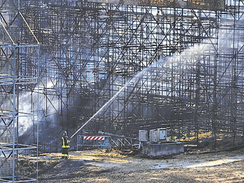 جانب من حريق استديوهات تشينيتشيتا