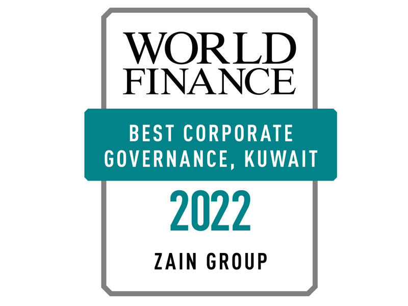  جائزة أفضل شركة في الحوكمة المؤسسية لمجموعة زين