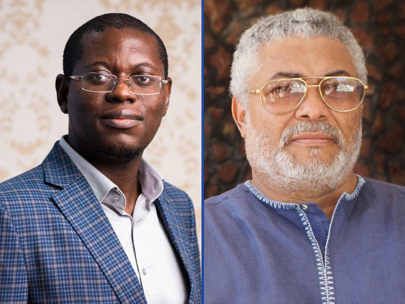 الرئيس الغاني جيري رولينغز - احد من أبرز المحللين السياسيين والاقتصاديين في غانا برايت سيمونز