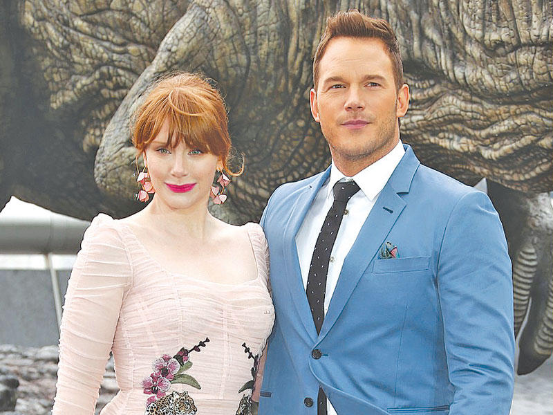 النجمان كريس برات وبرايس دالاس