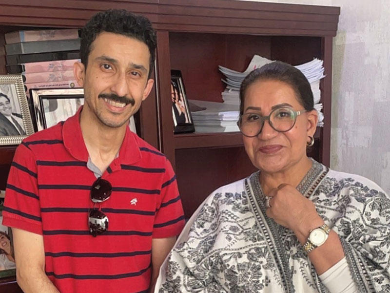 النجمان سعاد عبدالله وإبراهيم الشيخلي