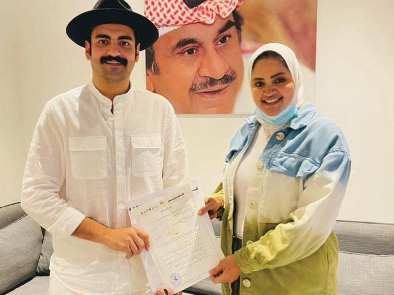 النجمان حبيبة العبدالله وعبدالله عبدالرضا