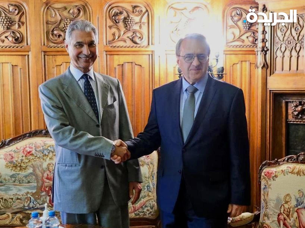 الظفيري بحث مع مبعوث بوتين للشرق الأوسط التطورات الإقليمية والدولية