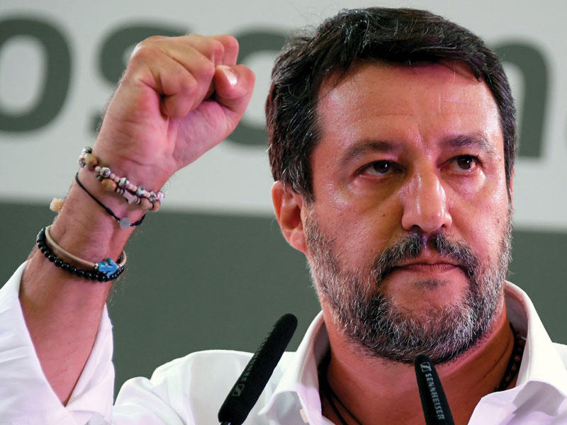  الزعيم الإيطالي اليميني المتطرف ماتيو سالفيني