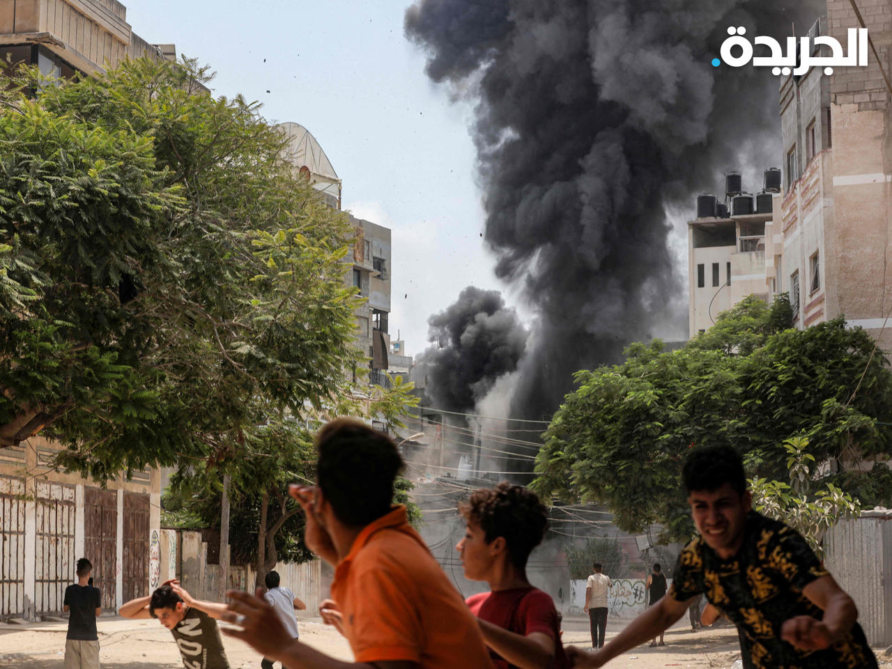 جانب من قصف الاحتلال الاسرائيلي على مواقع مدنية في غزة