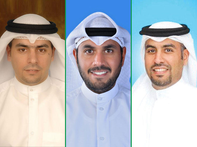 نائب رئيس إدارة أسهم منطقة الشرق الأوسط وشمال إفريقيا في شركة المركز المالي الكويتي «المركز» أحمد الشلفان - مساعد نائب رئيس الاستثمار في الشرق الأوسط وشمال إفريقيا في شركة ثروة للاستثمار بدر حمد الغانم - نائب رئيس أول قطاع إدارة الأصول في «بيتك كابيتال» خالد بوناشي