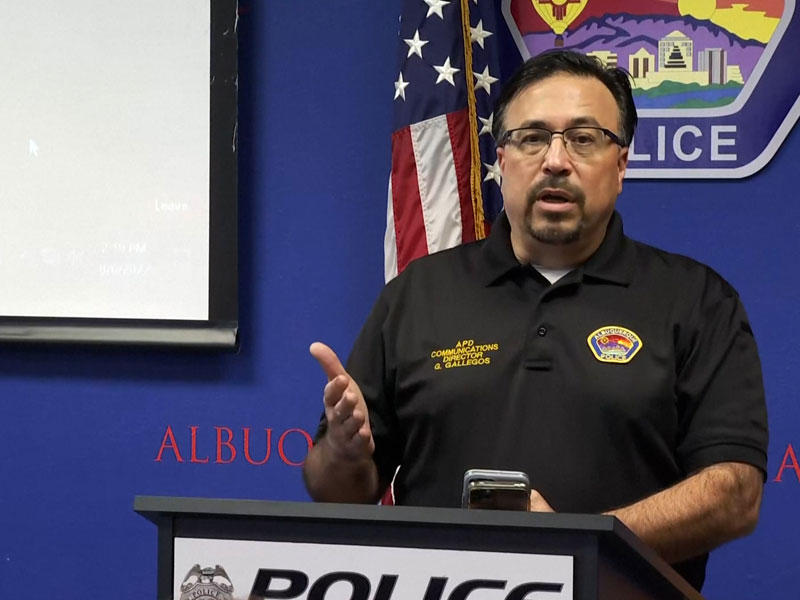 المتحدث باسم شرطة البوكيرك جيلبرت جاليجوس 