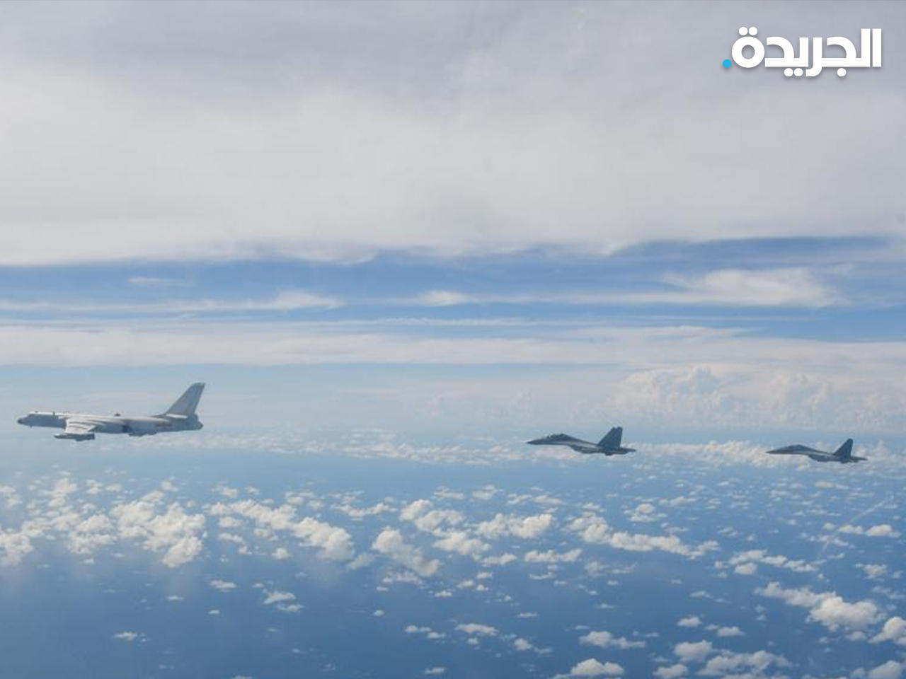 طائرات حربية صينية خلال المناورات