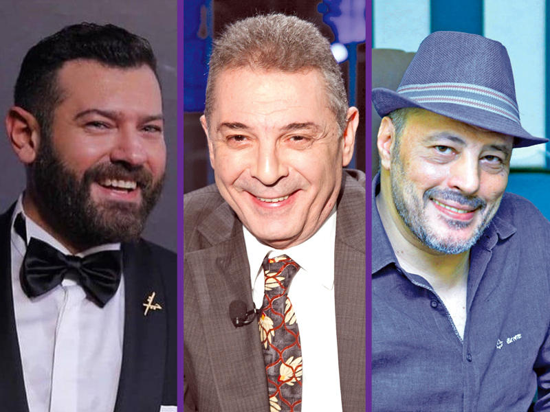 النجوم عمرو عبدالجليل ومحمود حميدة وعمرو يوسف