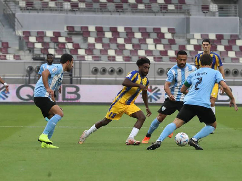 جانب من مباراة الغرافة والوكرة