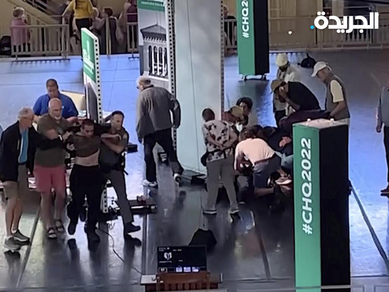 لحظة ابقبض على المتهم هادي مطر