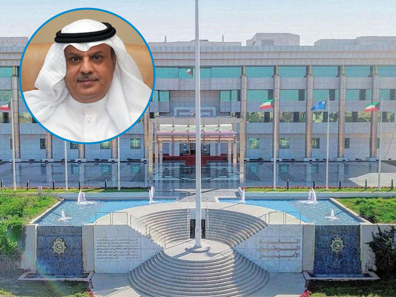 مبنى وزارة الداخلية وفي الاطار وكيل وزارة الداخلية المساعد لشؤون الجنسية والجوازات وكيل الإقامة بالتكليف، فواز المشعان