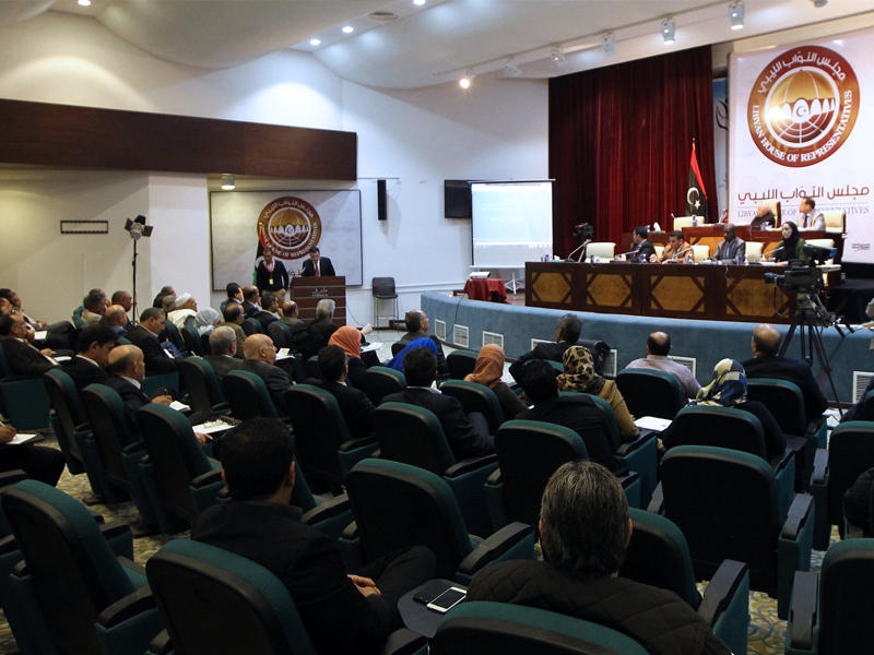 جانب من جلسة البرلمان الليبي