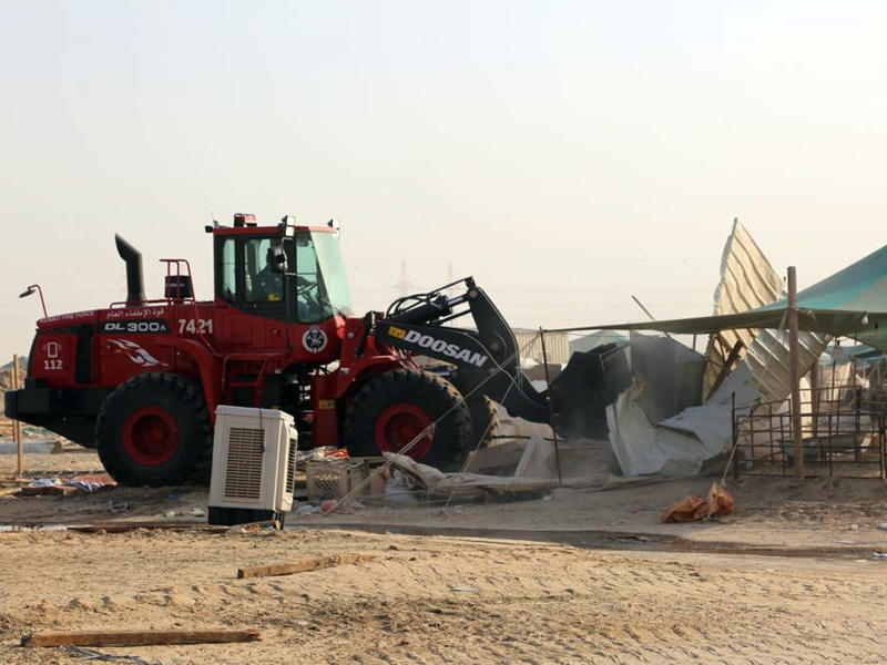 جانب من حملة الازالة 