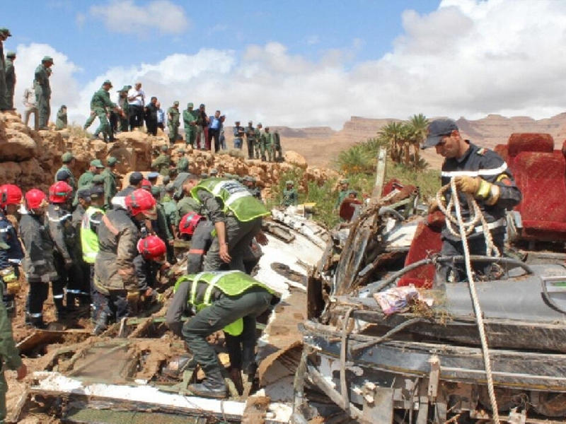  انقلاب حافلة نقل عمومي