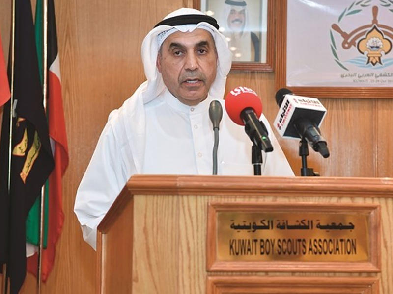 رئيس اللجنة الكشفية العربية رئيس جمعية الكشافة الكويتية د. عبدالله الطريجي