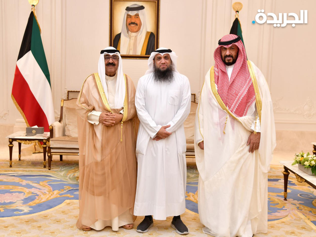 سمو ولي العهد مستقبلاً الخالد وحمد عيد الشمري 