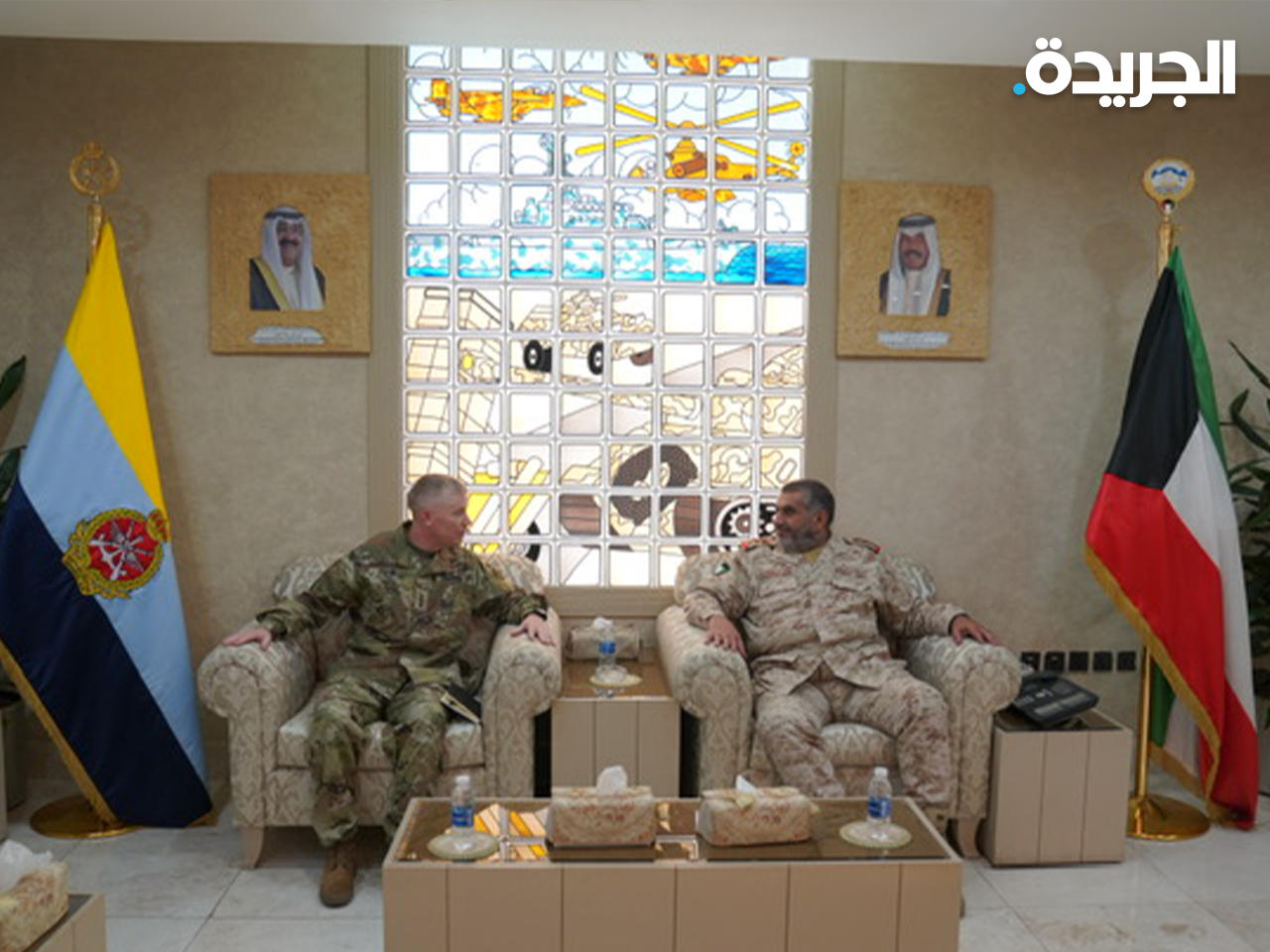 رئيس الأركان مستقبلاً المسؤول العسكري الأميركي