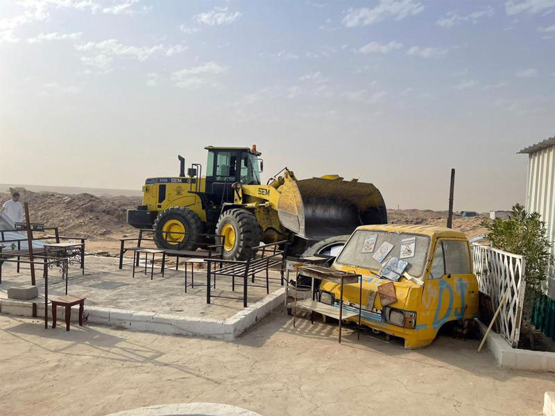 خلال عملية الازالة 