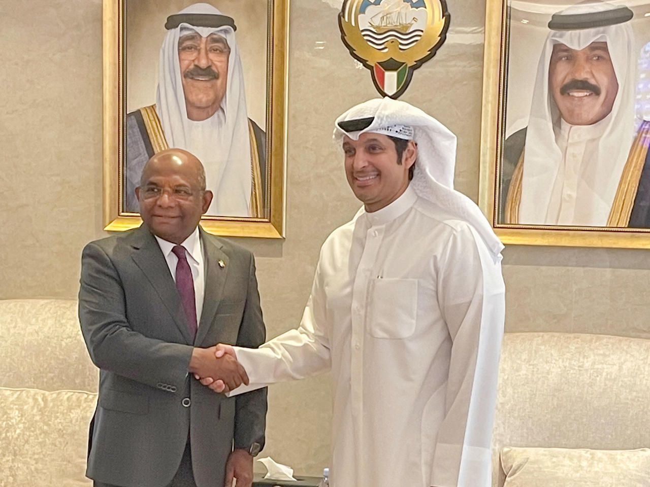 وزير الشباب مع رئيس الجمعية العامة للأمم المتحدة