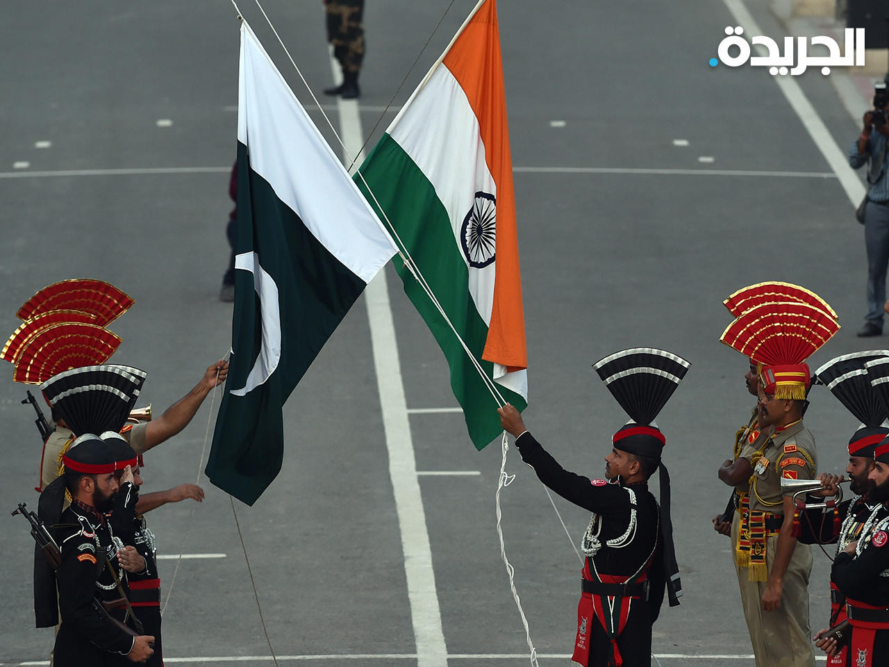 عرض عسكري على الحدود المشتركة ما بين الهند وباكستان - أرشيف