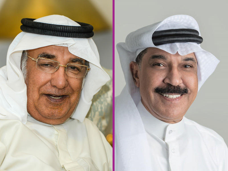 الفنانا عبدالله الرويشد وعبداللطيف البناي 