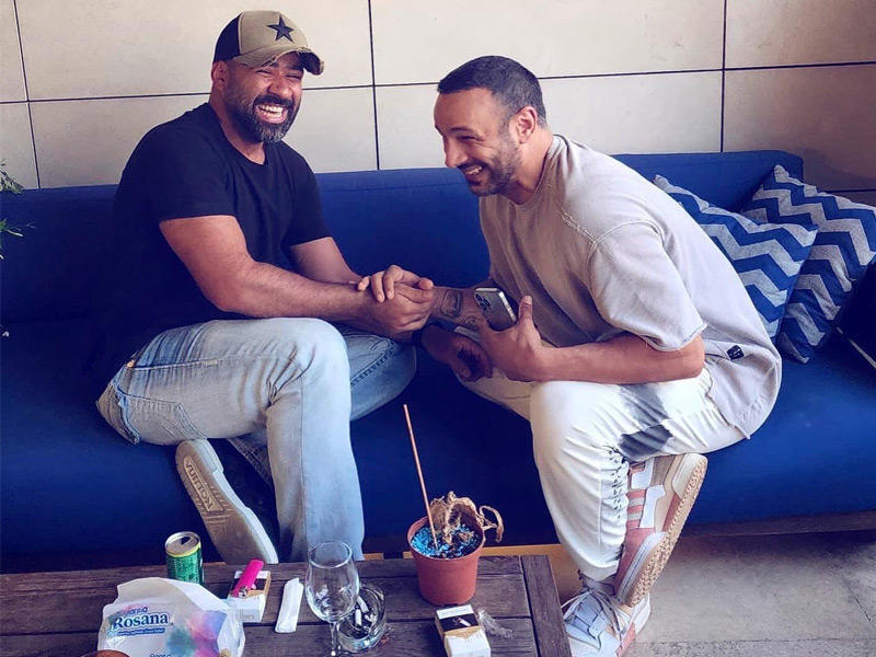 النجمان محمد عطية وبشار الشطي