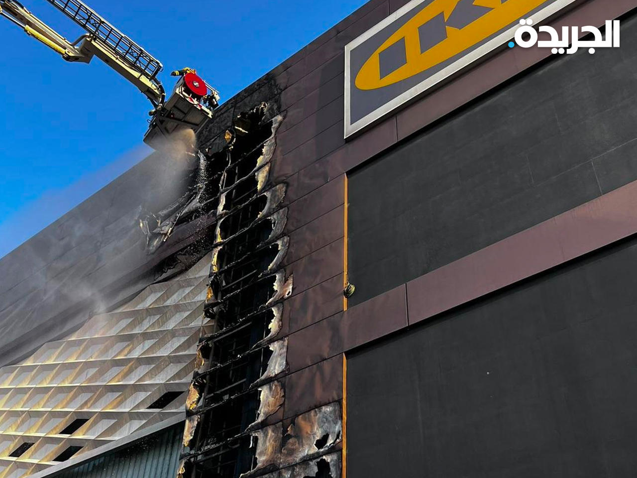 جانب من أثار الحريق (تصوير نوفل إبراهيم)