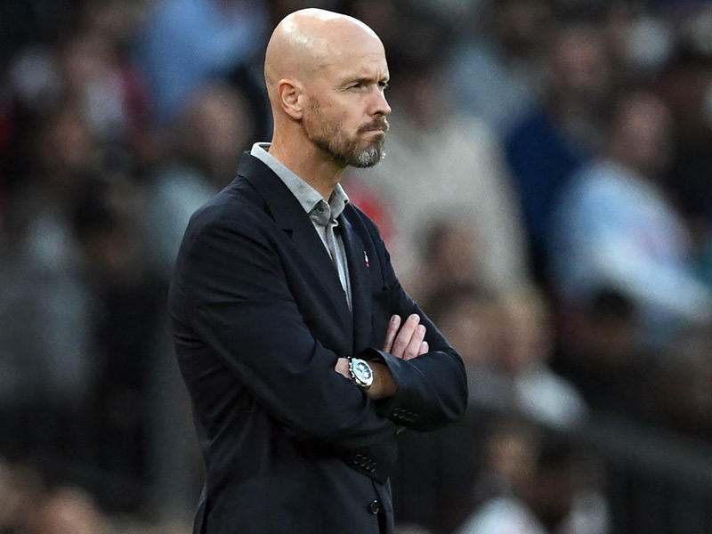 المدير الفني لفريق مانشستر يونايتد إريك تن هاغ 