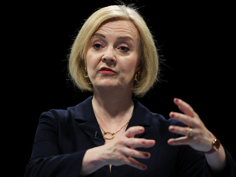  المرشحة لرئاسة الحكومة البريطانية ليز تراس