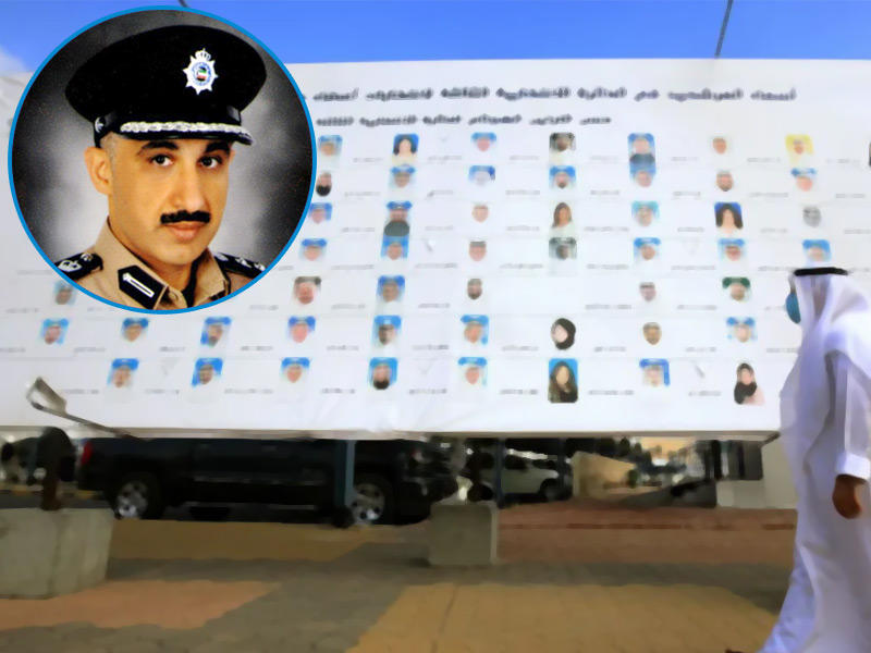 لائحة لاسماء المرشحين وفي الاطار المدير العام لادارة  الشؤون القانونية في وزارة الداخلية صلاح الشطي