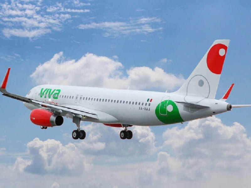 احد الطائرات التابعة لطيران Viva Aerobus