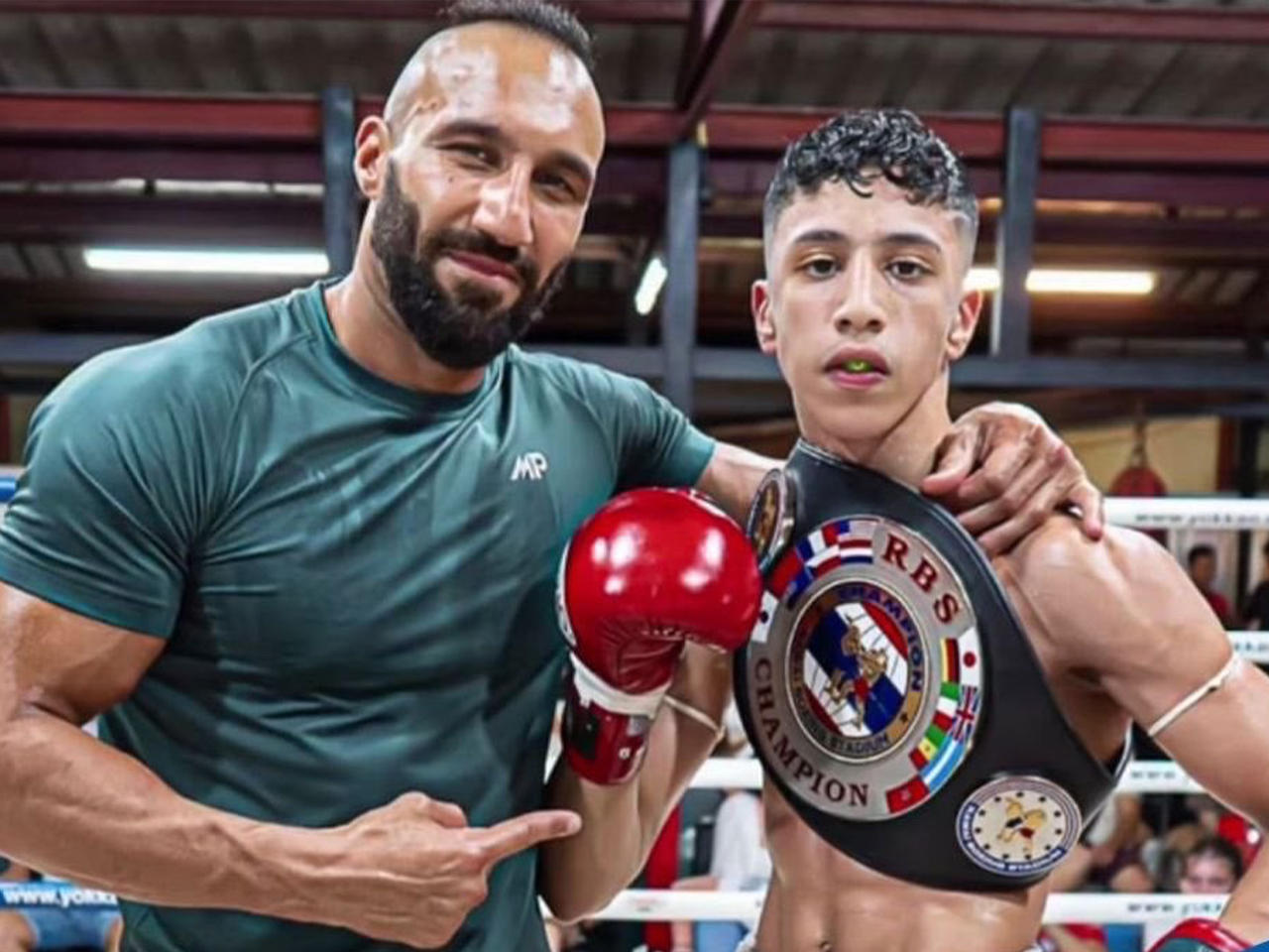 صورة نشرتها اللجنة الأولمبية الكويتية للبطل الواعد مشعل السعيد