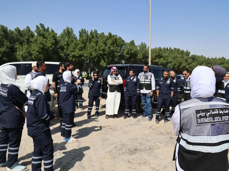 فرق هيئة البيئة خلال حملة التفتيش