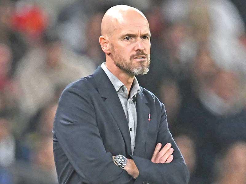 المدير الفني لنادي مانشستر يونايتد الهولندي إيريك تن هاغ 