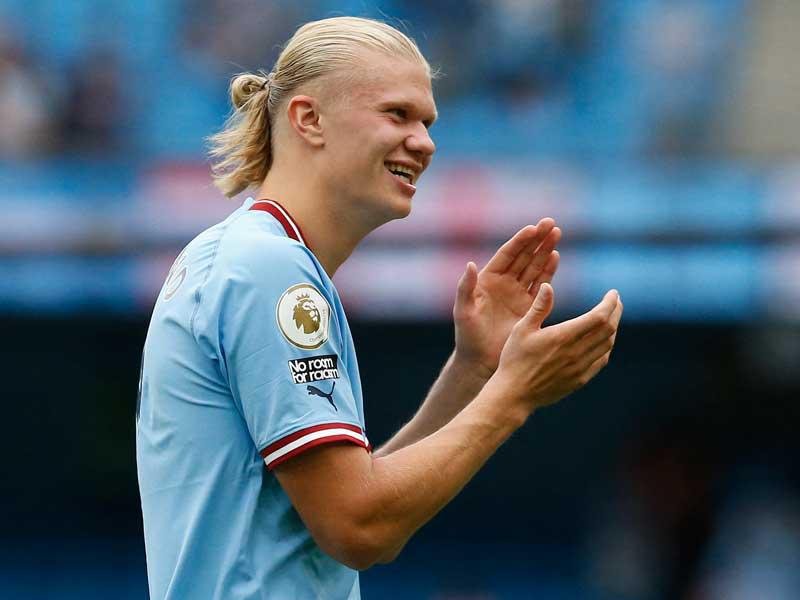 مهاجم مانشستر سيتي النرويجي إيرلنغ هالاند