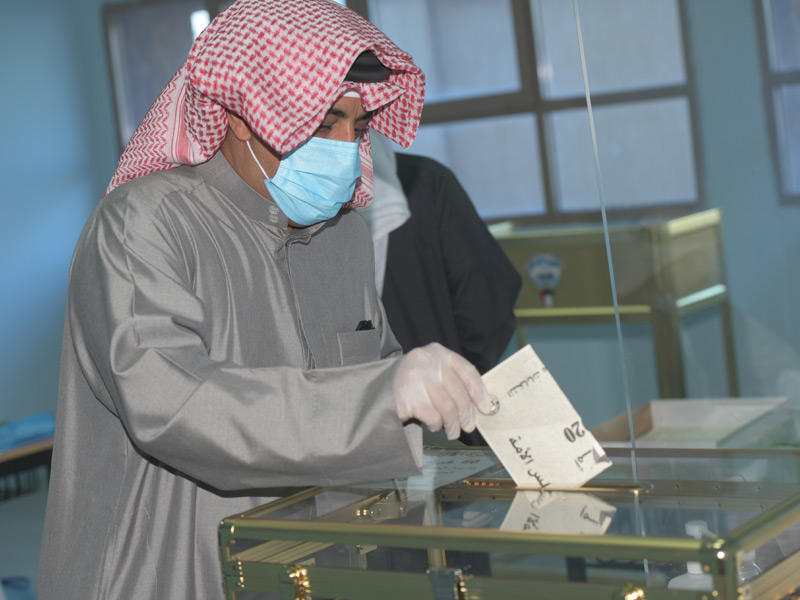 يوم الاقتراع في الدائرة الاولى لانتخابات مجلس الامة 2020 (صورة أرشيفية)