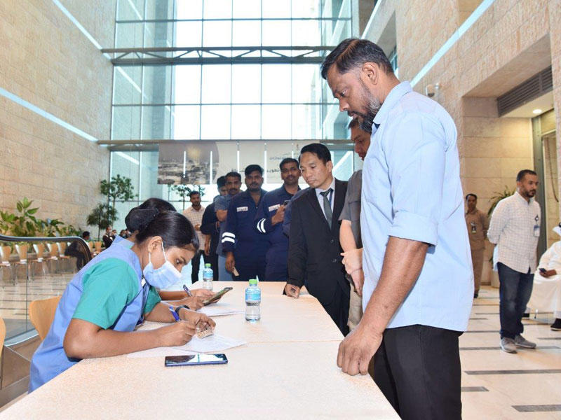 من حملة التطعيم 