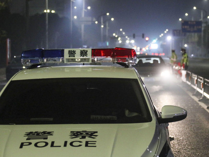 احد سيارات الشرطة الصينية